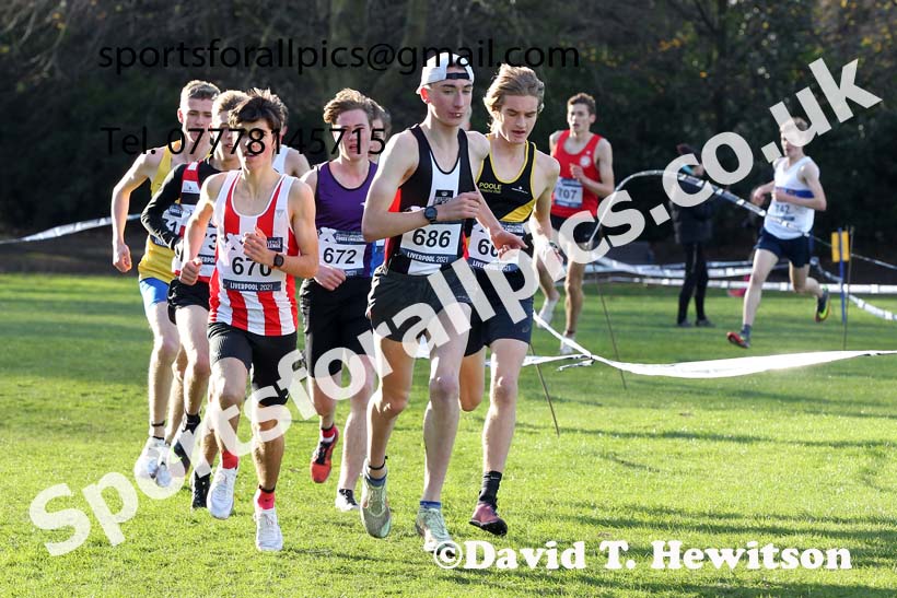 Mens under-17s, European Cross Country Championships Trials, Sefton Park, Liverpool. Photo: David T. Hewitson/Sports for All Pics